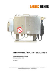 BARTEC BENKE HYGROPHIL H 4230-12 Ex Zone II Operating Instructions Manual