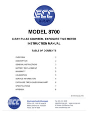 Electronic Control Concepts 8700 Instruction Manual
