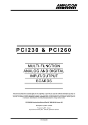 Amplicon PCI230 Instruction Manual