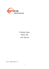 opticis MPDS-100 User Manual