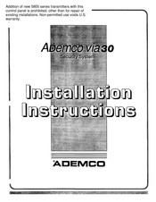 ADEMCO via30+ Installation Instructions Manual