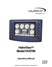 Enovation Controls MURPHY HelmView HVS780 Operation Manual