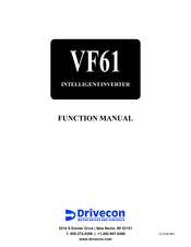 Drivecon VF61 Function Manual