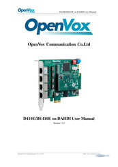 OpenVox DE410E User Manual