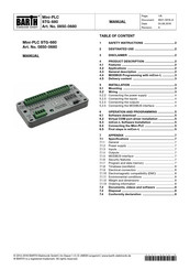 BARTH Elektronik Mini-PLC STG-680 Manual
