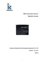 Kensence FMX Series Operation Manual