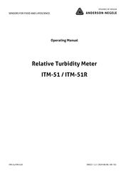 ANDERSON-NEGELE ITM-51R Operating Manual