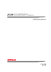 Unipulse F159 Operation Manual