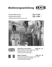 FLUX F 560 S2-54/26 Operating Instructions Manual