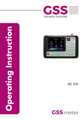 GSS ME 200 Operating	 Instruction