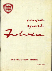 Lancia Fulvia Coupe Rallye 1,3 Instruction Book