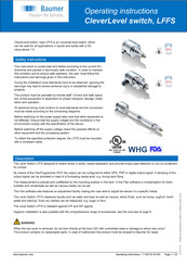 Baumer CleverLevel LFFS-4 Series Operating Instructions Manual
