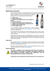 Stafsjö HPT Maintenance Instruction