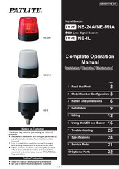 PATLITE NE-M1ATB-M Complete Operation Manual