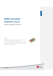 u-blox SARA-G350 ATEX System Integration Manual