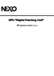 Nexo Digital Patching Unit Quick Start Manual