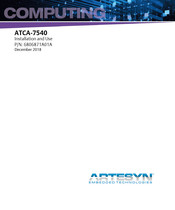 Artesyn Embedded Technology ATCA-7540 Installation And Use Manual