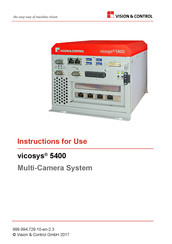 Vision & Control Vicosys 5400 Instructions For Use Manual