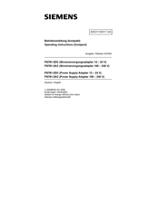 Siemens PS791-2DC Operating Instructions Manual