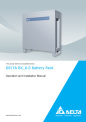 Delta BX 6.0 Operation And Installation Manual