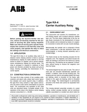 ABB KA-4 Instruction Leaflet