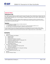 Idt ZSSC4151 Startup Manual