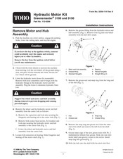 Toro Greensmaster 3100 Installation Instructions