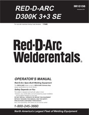 Lincoln Electric Red-D-Arc Welderentals D300K 3+3 SE Operator's Manual