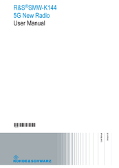 Rohde & Schwarz SMW-K144 User Manual