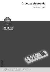 Leuze electronic MSI-MD-FBX Original Operating Instructions