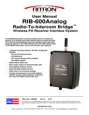Ritron Radio-To-Intercom Bridge RIB-600Analog User Manual