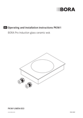 BORA PKIW1 Operating And Installation Instructions