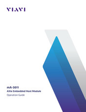 Viavi mA-3011 Operation Manual
