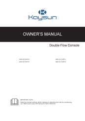 Frigicoll Kaysun Superslim KCIS-105 DTN11 Owner's Manual