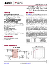 Linear Technology Analog Devices LT8607B Datasheet