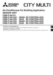 Mitsubishi Electric CITY MULTI CMB-P-NU-HB1 Installation Manual