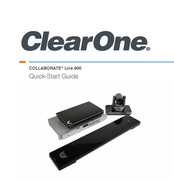 ClearOne COLLABORATE Live 900 Quick Start Manual