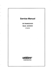 Uniden JACKSON Service Manual