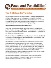 E-Collar Technologies 300TS User Manual