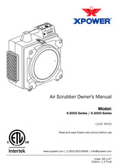 XPower X-3380 Owner's Manual
