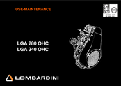 Lombardini LGA 280 OHC Use & Maintenance