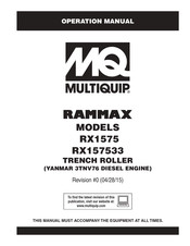 MULTIQUIP Rammax RX1575 Operation Manual