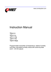 Comet System T3111P Instruction Manual