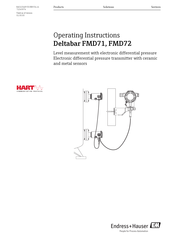 Endress+Hauser Deltabar FMD72 Operating Instructions Manual