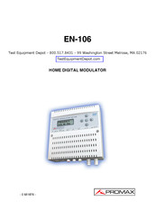 Promax EN-106 Manual