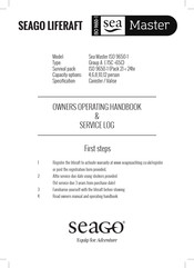 Seago Sea Master ISO 9650-1 Owner's Operating Manual