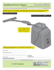 DoorKing 6555 Installation & Owner's Manual