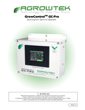 Agrowtek GrowControl GC-Pro Operation Manual