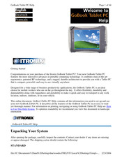 Itronix GoBook MAX Getting Started