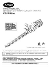 Scotts LHT12224S Operator's Manual